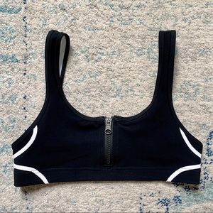 Lululemon Black and White Bikini Top